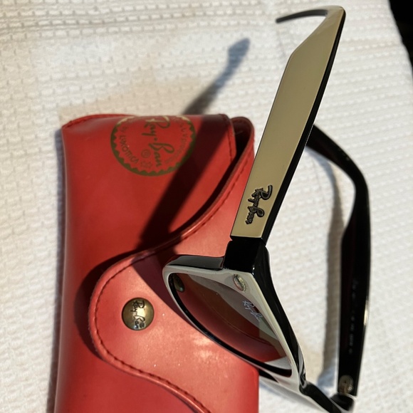 🇮🇹 ITALY RAY-BAN 🇮🇹 WAYFARER SUNGLASSES, CASE & CLEANING CLOTH - Picture 13 of 15